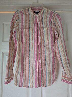 Lands' End Women's Linen Tunic Shirt